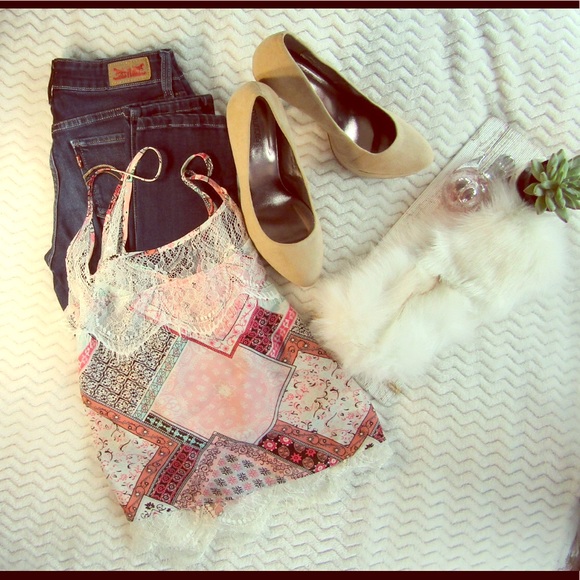 Maurice's Taupe Suede Platform Heels - Picture 1 of 8